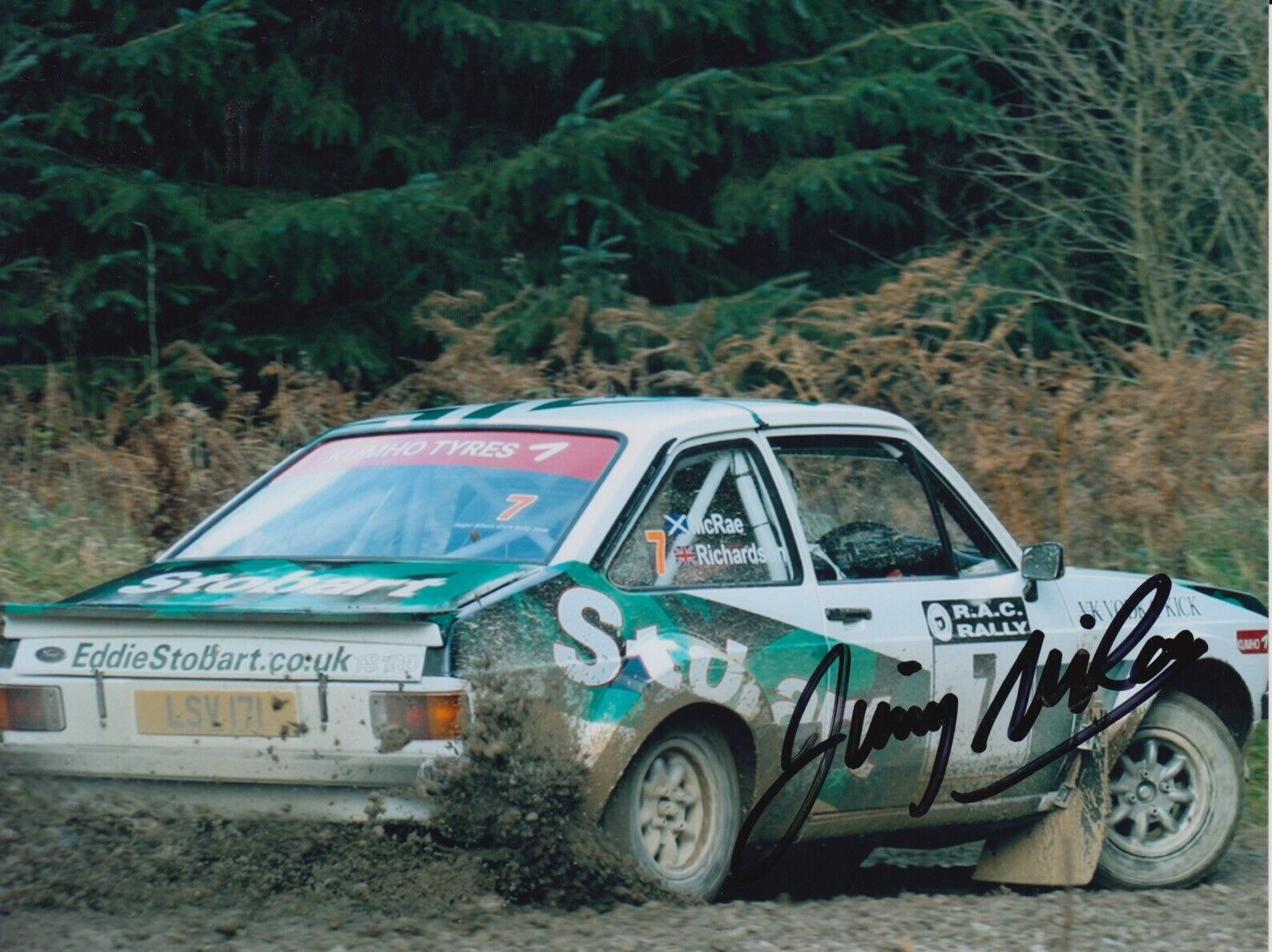 Jimmy McRae Hand Signed 8x6 Photo Poster painting - Rally Autograph 4.