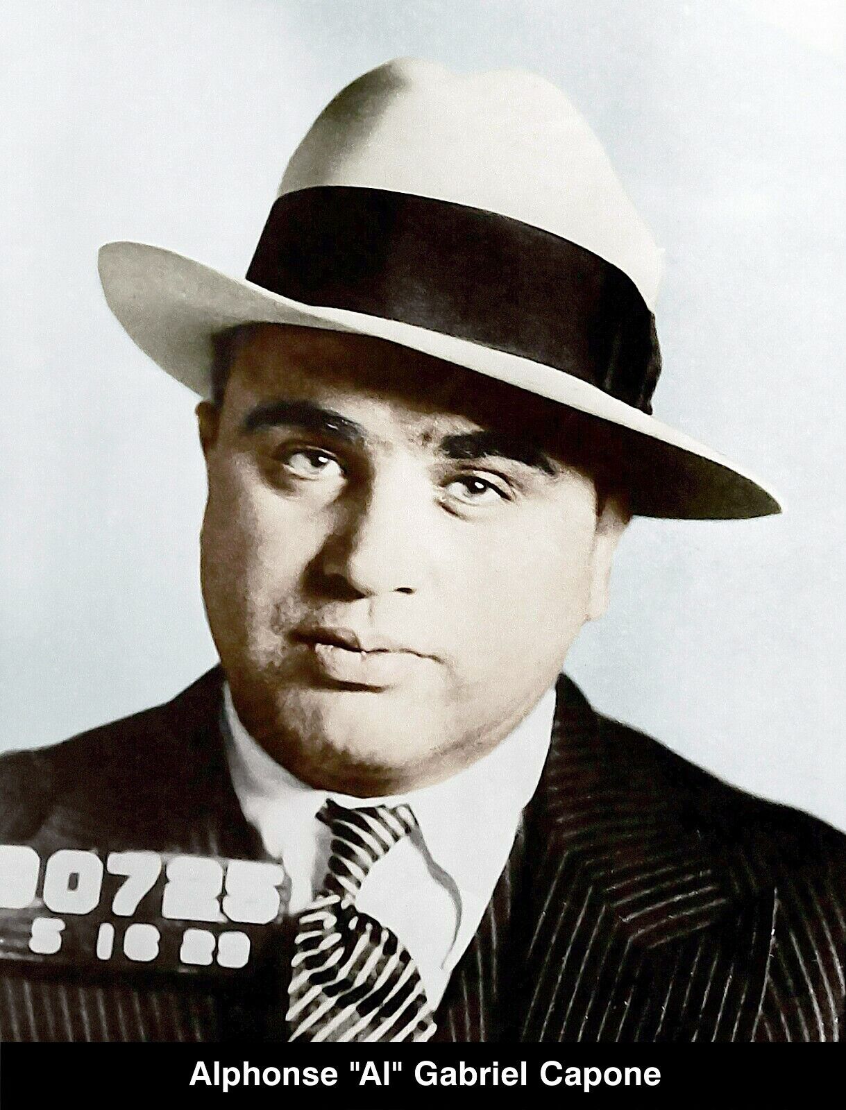 AL CAPONE SCARFACE WANTED MUGSHOT 8.5X11 Photo Poster painting PICTURE MAFIA MOBSTER GANGSTER