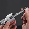 Water Pipe Wrench Thread for 1/2 & 3/4 & 1 Inch PVC/Plastic Pipes Drill Driven Plumbing Repair Kit Pipe Thread Cutting Tool Compatible for Electric Drill