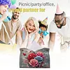 Diamond Painting PU Multicolored Roses Tissue Box Tissue Holder