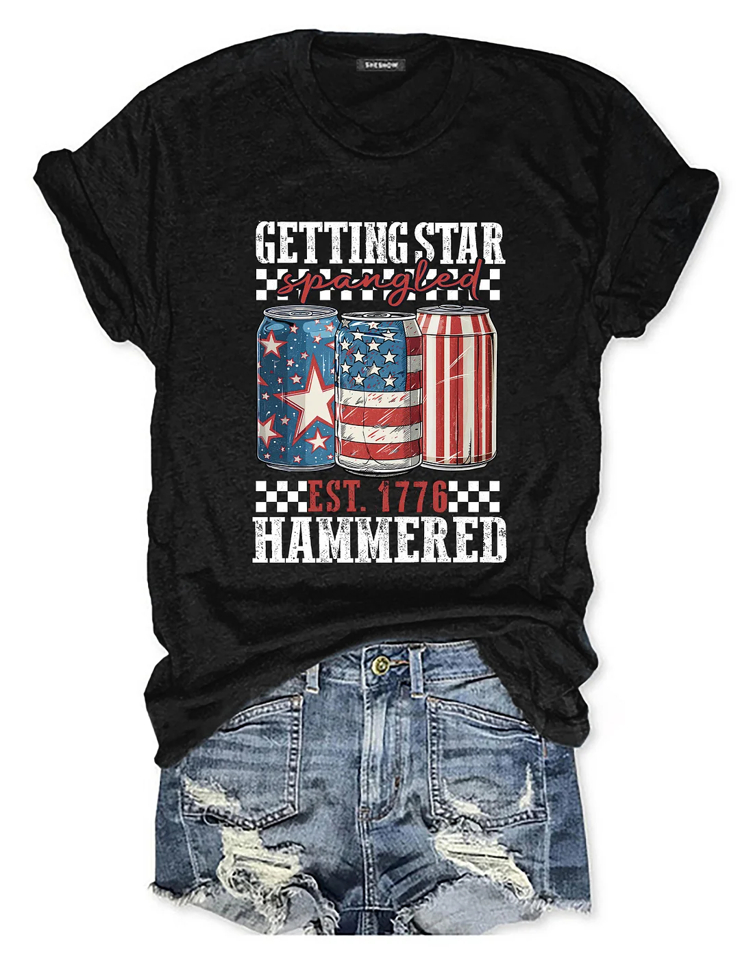 Getting Star Spangled Hammered T-shirt