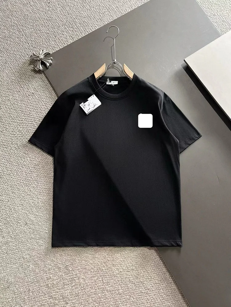 Summer  Embroidered Logo Short-sleeved T-shirt