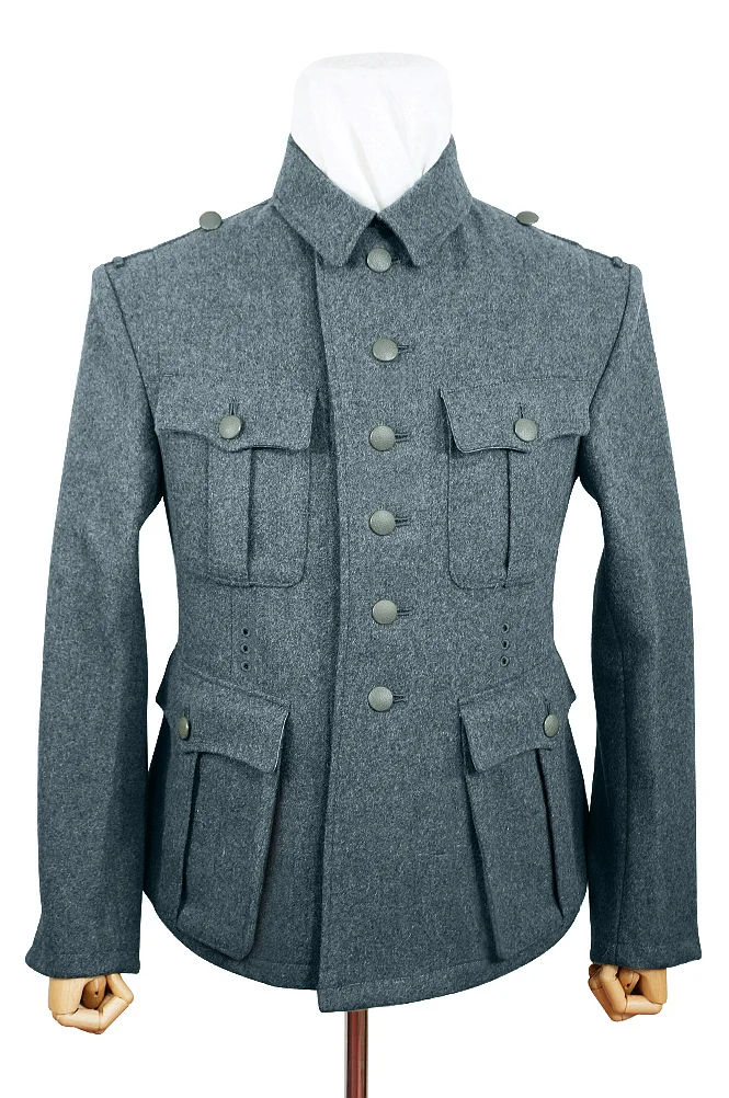   Elite German M1941 EM Italian Field Wool Tunic Feldbluse Blue Green Grey German-Uniform