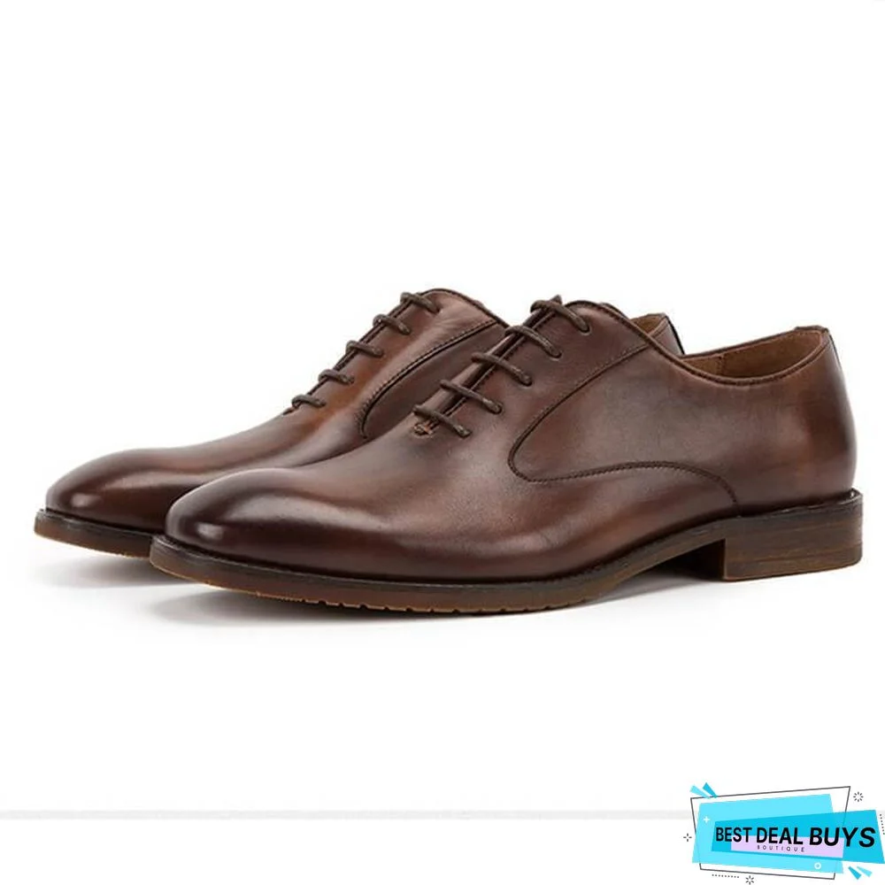 Men's Business Casual Oxford Leather Shoes