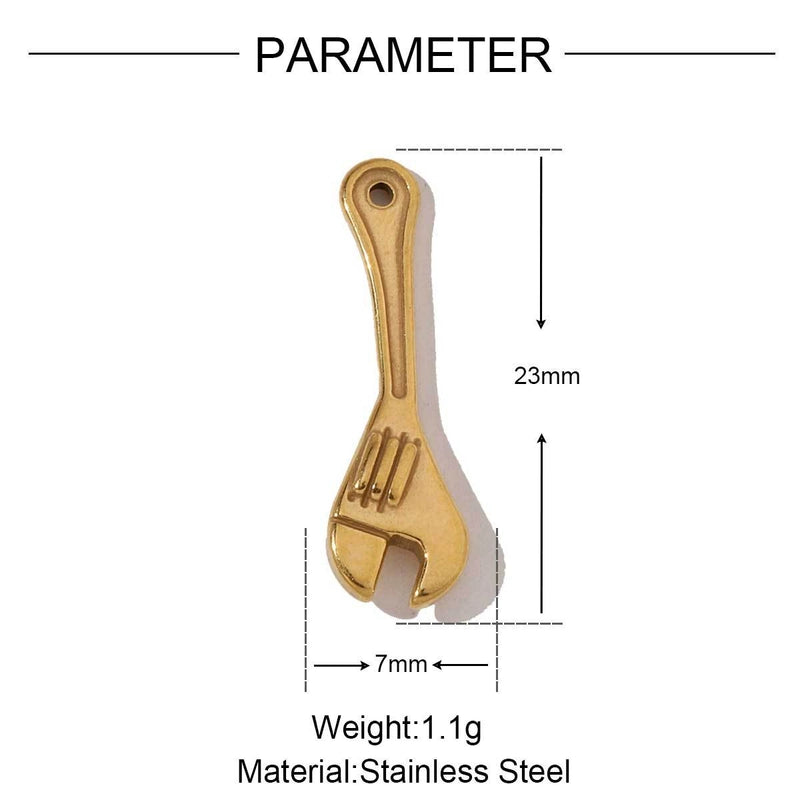 3 PCS/Package 13*10mm 25*18mm 8 * 8mm Titanium Steel Geometric Heart Shape Jewelry Accessories Pendant