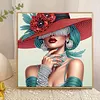 Dame- peinture diamant sp&eacute;ciale partielle, 30 x 30 cm / 11,8 x 11,8 pouces