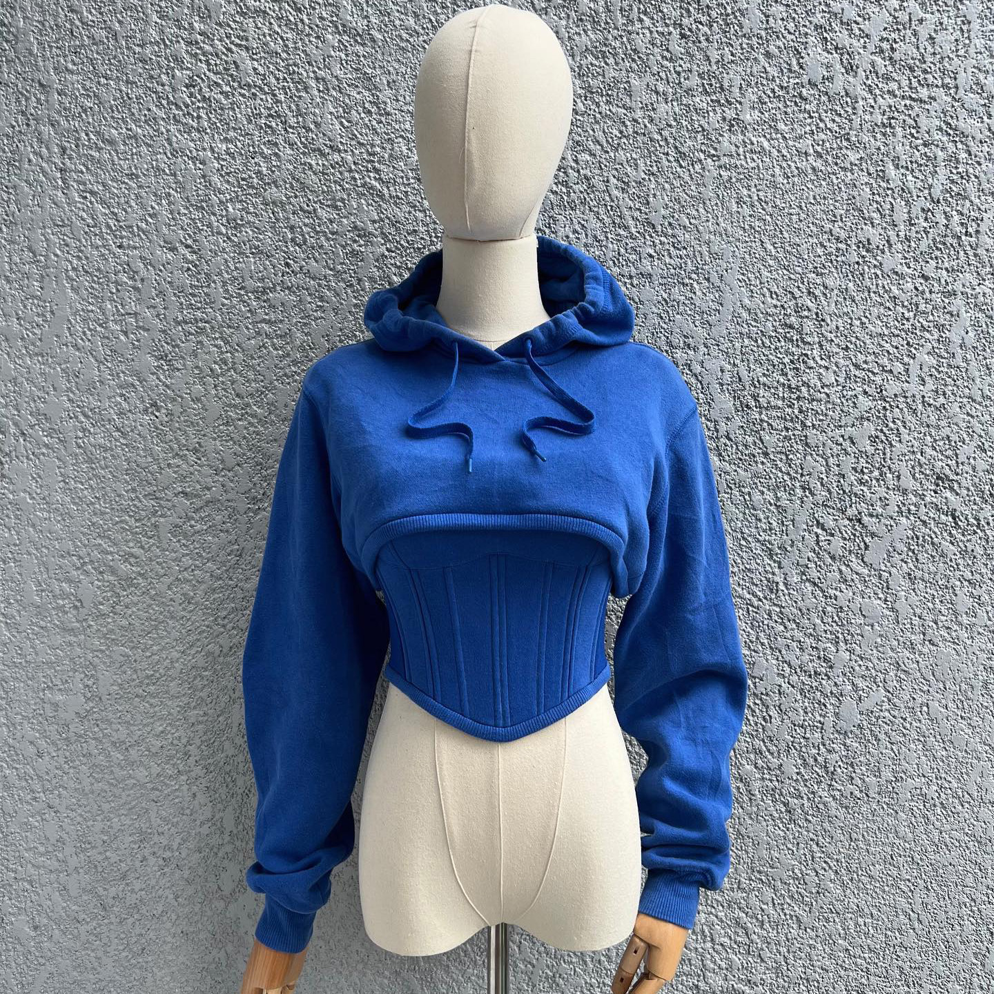 Women's Fashion Tight Back Lacing Corset Solid Color Top Set