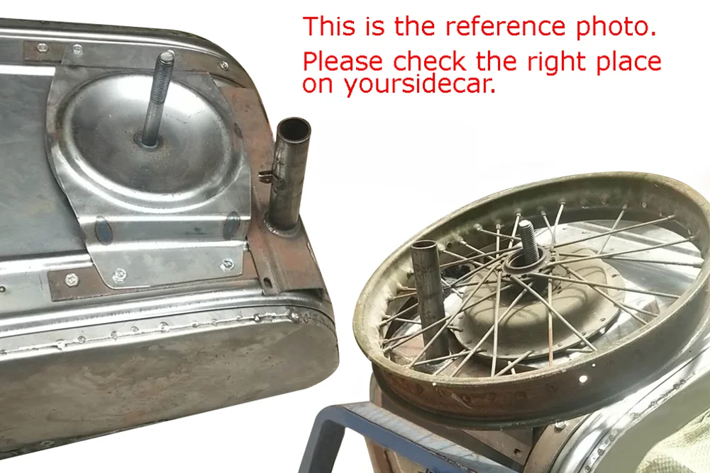 CJ750 DP28 M72 MG mount assembly for sidecar rear