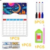 DIY Special Shaped Colorful Pattern 5D DIY Diamond Art Monthly Planner Kits