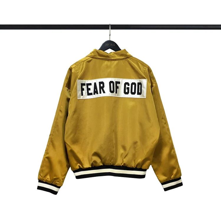 Fog Essentials Coats Autumn Fog Smart Five Badge Flight Coach Jacket Baseball Uniform