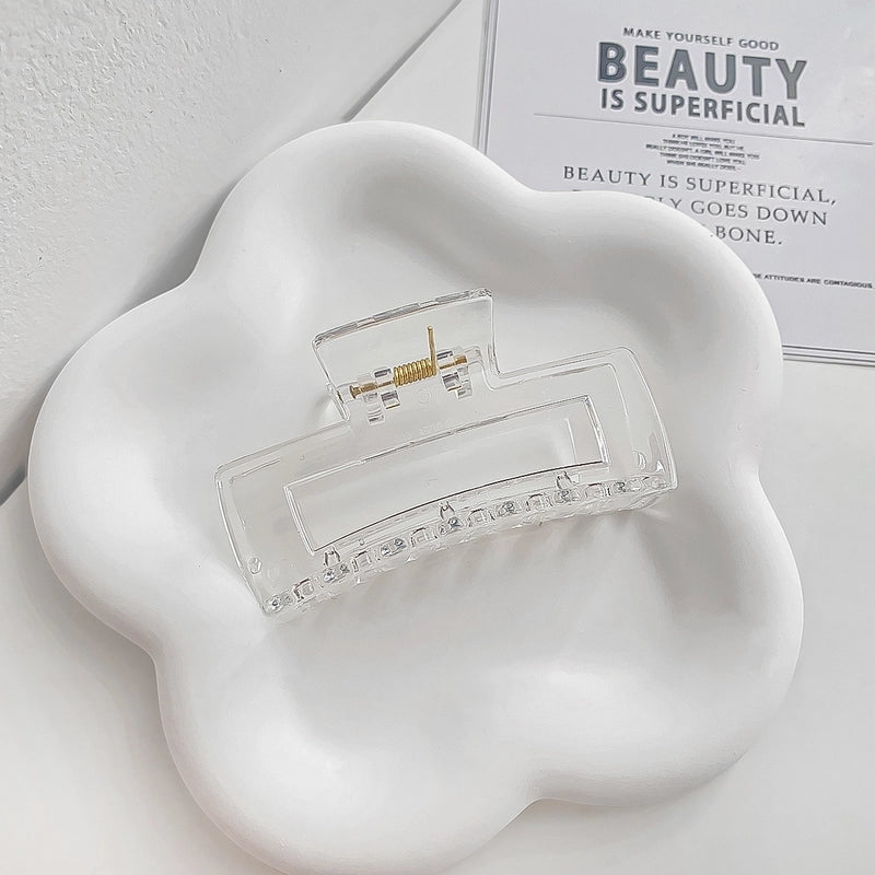 Minimalist Solid Color Arylic Hair Claws