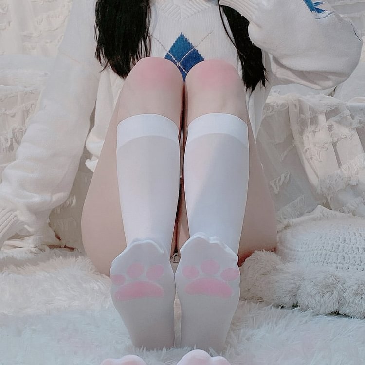 Japanese Cute Kitten Paw Stockings Tights - Modakawa Modakawa