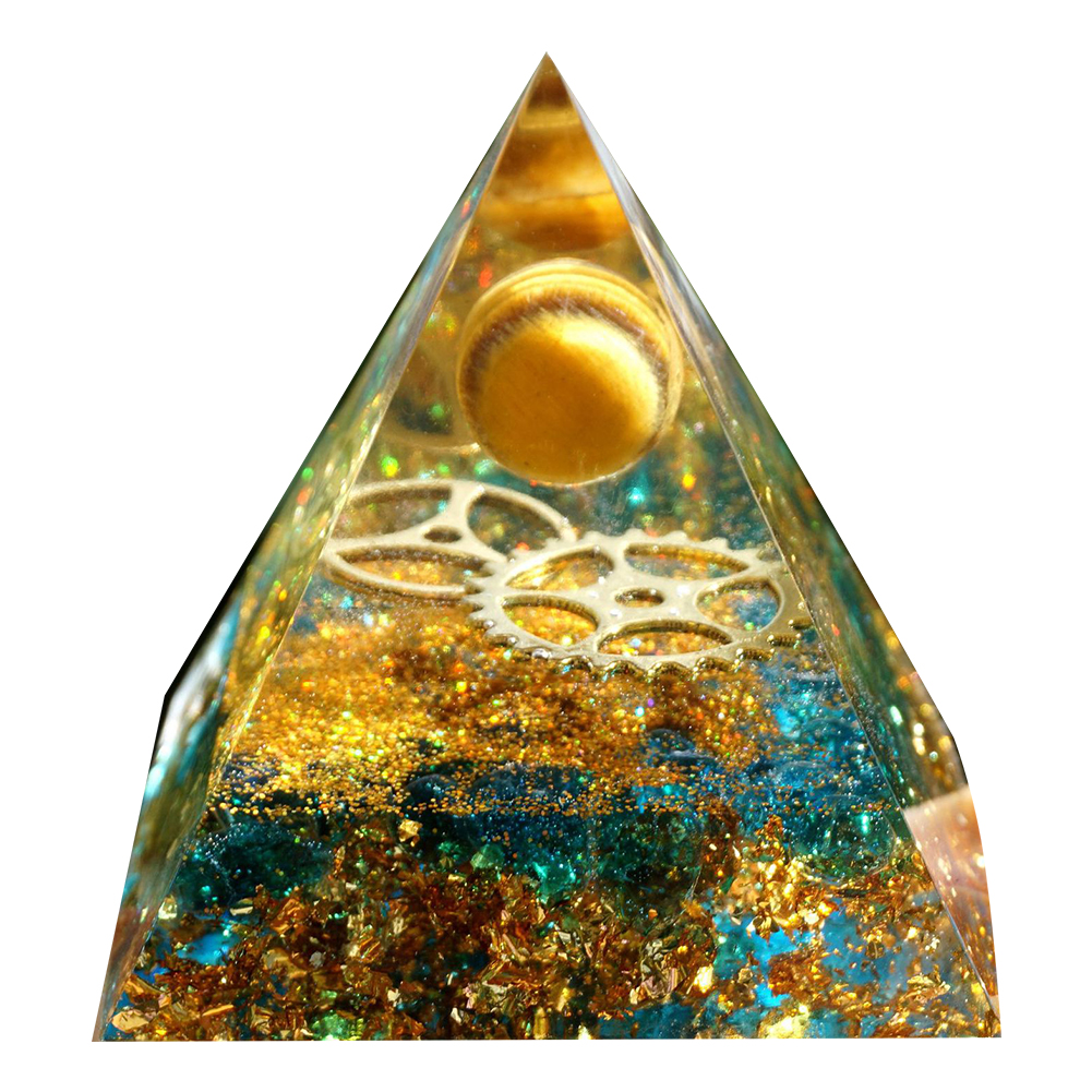 

5cm Natural Orgonite Pyramid Chakra, 501 Original