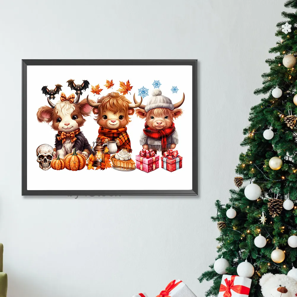 Diamond Painting - Full Round Drill - Halloween Yak(Canvas|40*30cm)