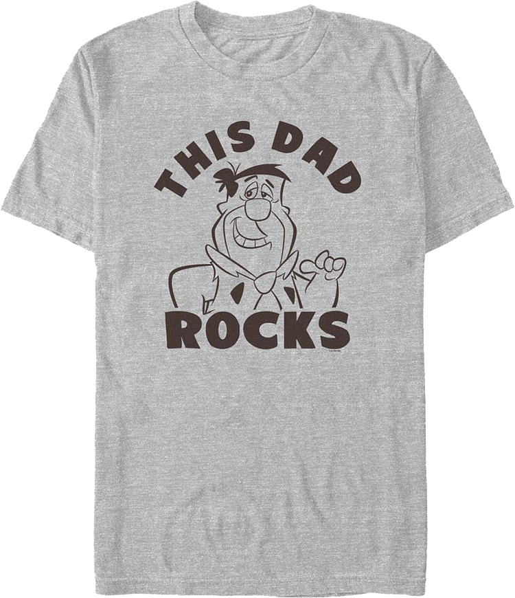 Unisex This Dad Rocks Letter Printed T-Shirt For Father's Day Gift