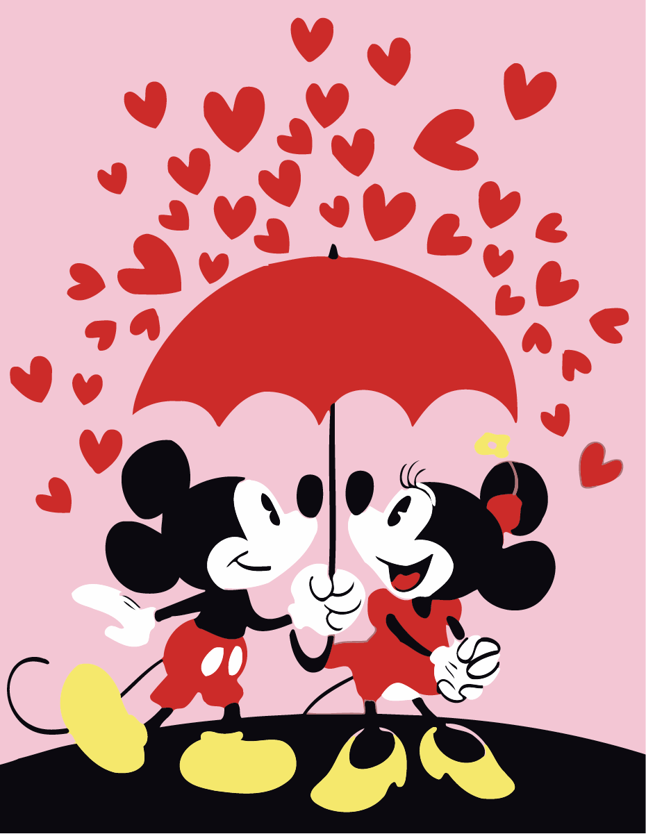 

Mickey And Minnie – Paint By Numbers - 40*50CM, 501 Original