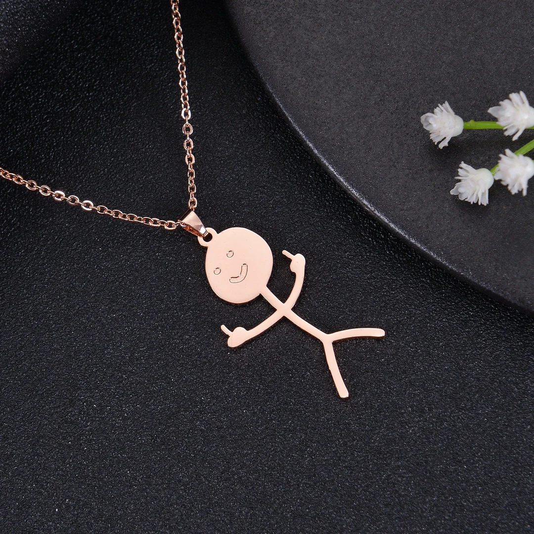 Funny Doodle Stickman Necklace (Buy One Get One Free)