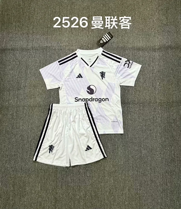 2025-26-Manchester United Away-Shirt-Children's Kit
