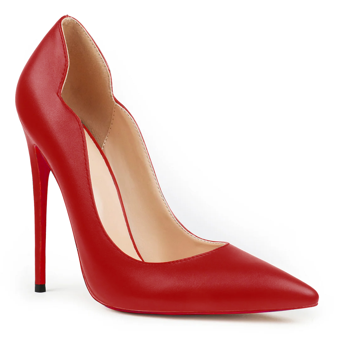120mm Women's Red Bottom High Heels for Party Wedding Matte Pumps-MERUMOTE