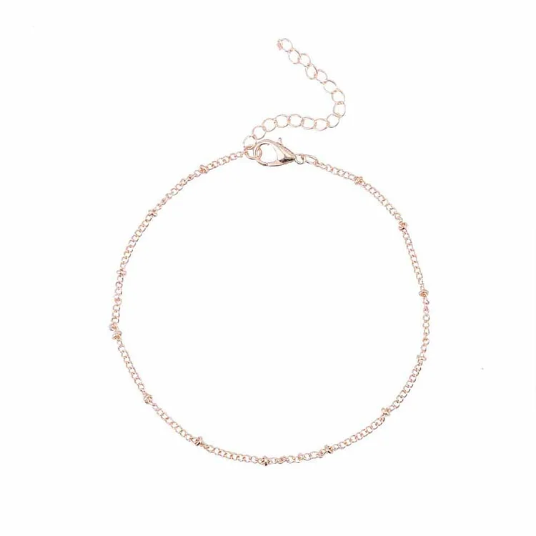 Metadun Fashion summer barefoot beach double bead tassel bracelet anklet foot jewelry anklet toe ankle bracelets anklets female