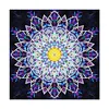 Abstract Art Mandala Flower | Luminous Diamond Painting Kits