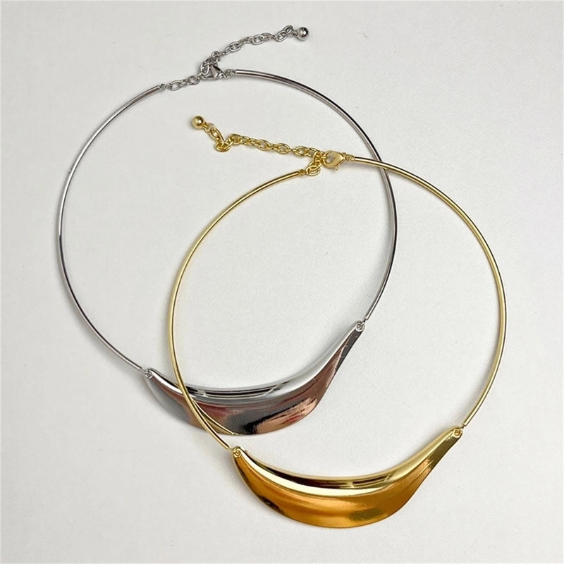 Casual Retro Geometric Gold Plated Silver Plated Copper Alloy Choker