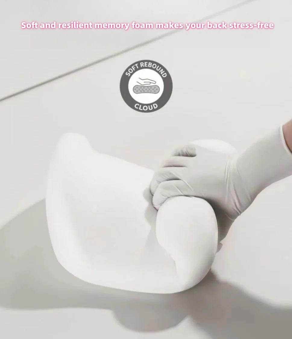 Car four-season universal memory foam headrest and lumbar support（2PCS）