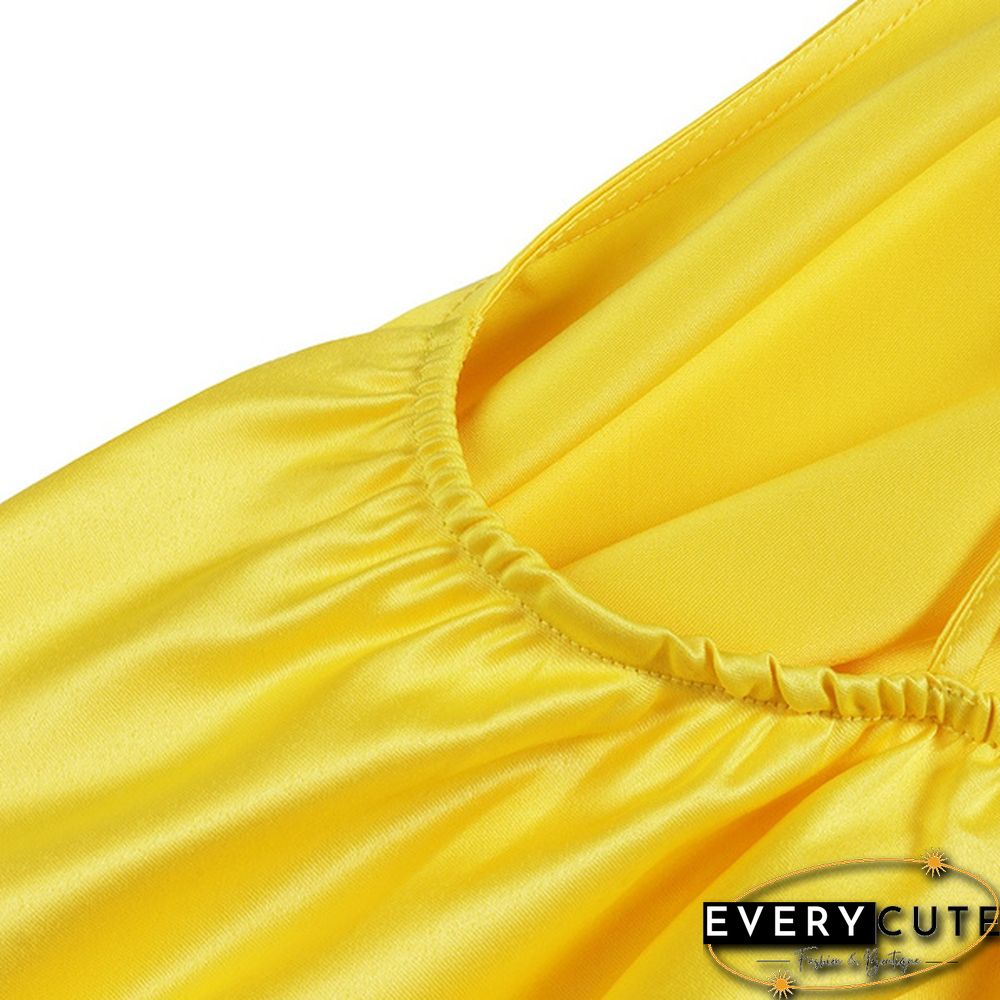 Summer Women Halter Neck Tank Tops Long Dress Sleeveless Backless Casual Loose High Low Blouse Shirt Plus Size