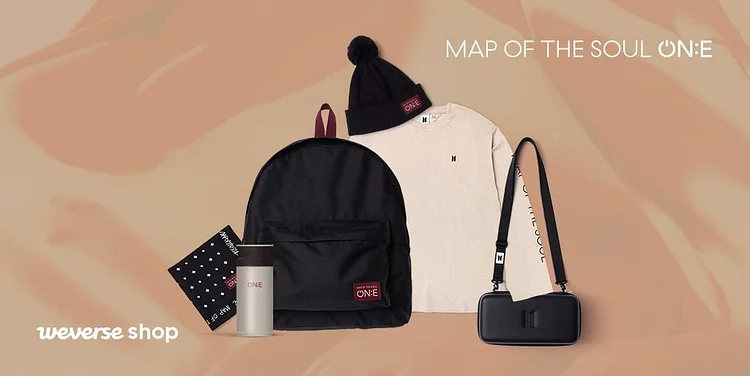 Map Of The Soul ON:E Knitted Hat With Fur Ball