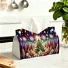Large Size DIY Starry Christmas Forest Diamond Painting Tissue Box