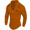 Men's Zip Long Sleeve Sports Casual Shirt