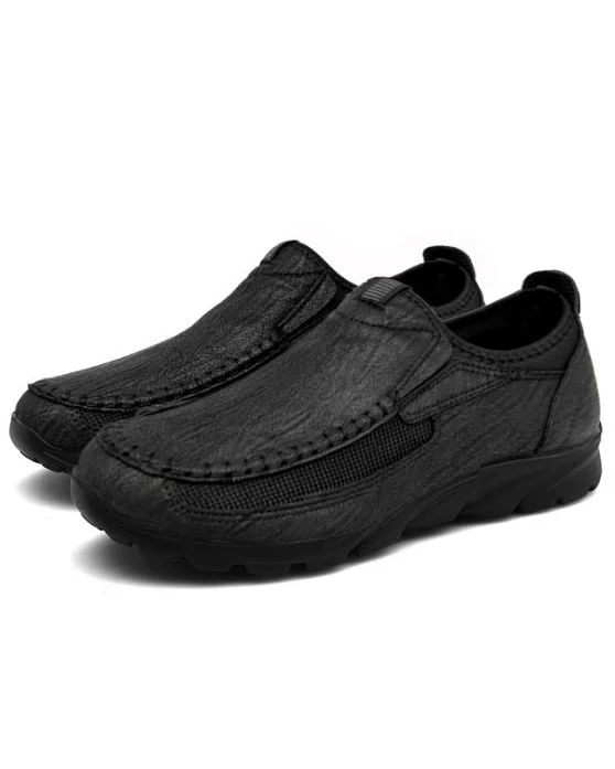 Suitmens Men's Leather Comfortable and Simple Casual Shoes    00016