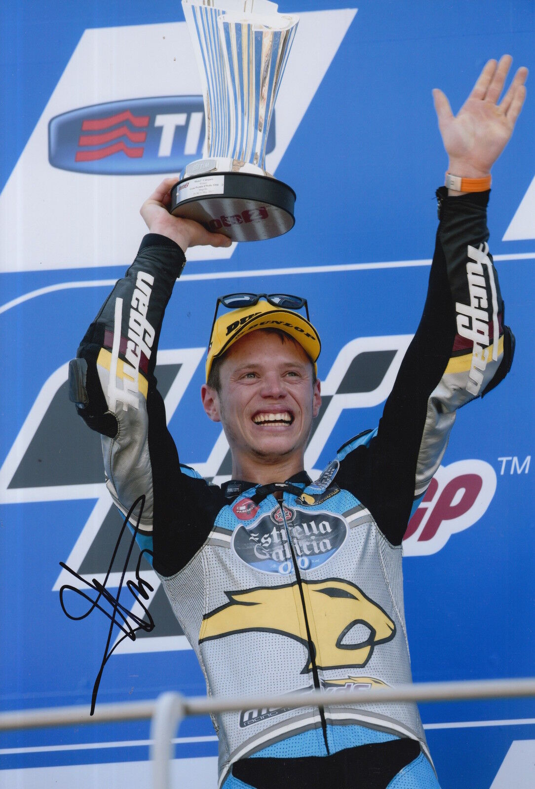 Esteve Rabat Hand Signed Estrella Galicia Marc VDS Kalex 12x8 Photo Poster painting 2015 Moto2.