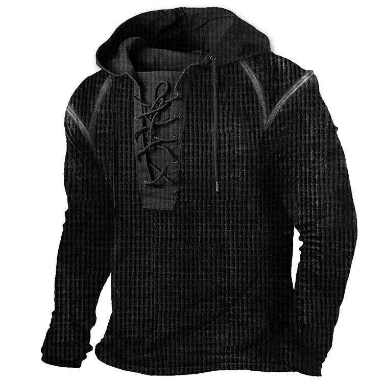 Men's Training Waffle Drawstring Hoodie 52e7