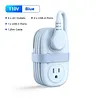 Travel Power Strip, ORICO 4 Outlets 2 USB Ports (1 USB C) with 4FT Wrapped Short Extension Cord Small Power Strip