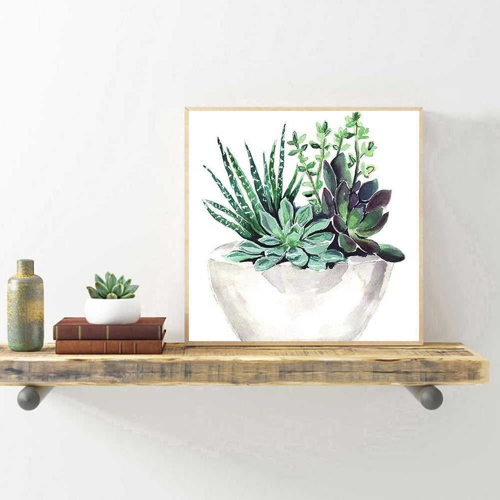 5D Diamond Painting Succulent Plant DIY Full Drill Cross Stitch Decor (375) gbfke