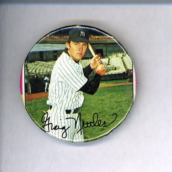 Graig Nettles Photo Poster painting Button of 1975 Topps card New York Yankees