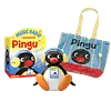 Pingu Penguin Listening To Music And Shaking Head Audio Equipment