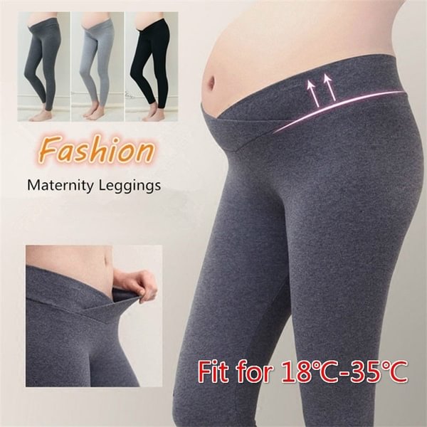 Maternity Leggings Low Waist Pregnancy Belly Pants for Pregnant Women Maternity Thin Trousers Clothes for Summer Spring - BlackFridayBuys