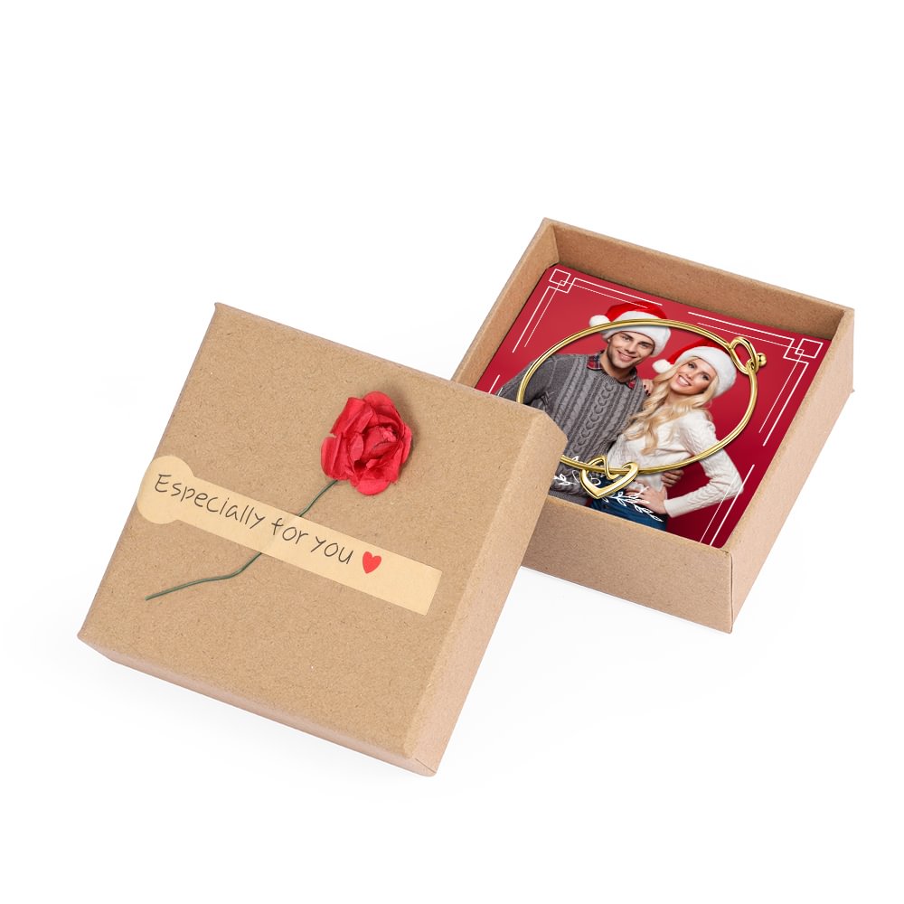 Personalisierter  Foto Geschenkbox-für Ringe, Ohrringe oder kleine Artikel m1-t1 Kettenmachen