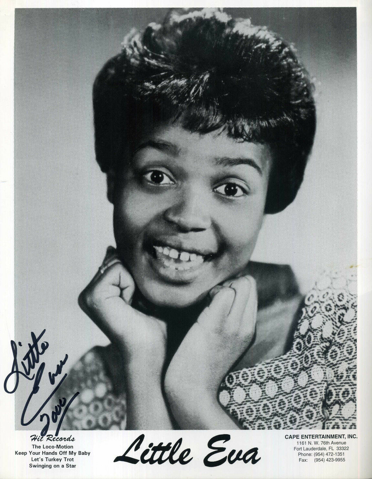 LITTLE EVA Signed Photo Poster paintinggraph - Soul / R&B / Blues Singer - preprint