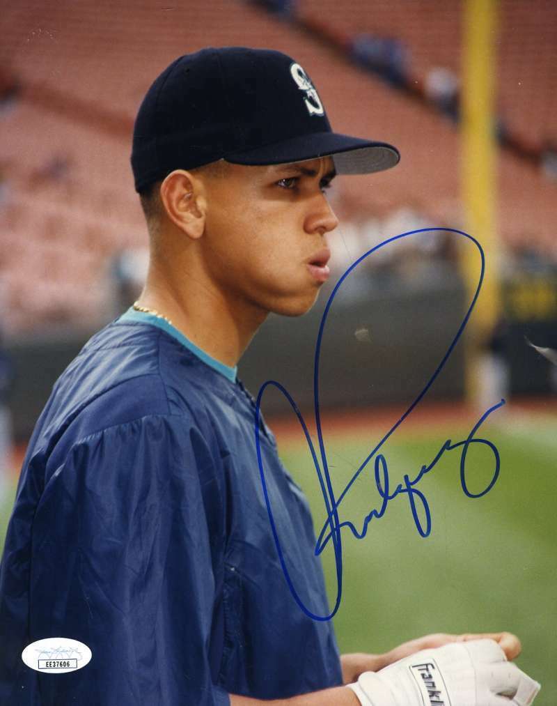 Alex Rodriguez Jsa Coa Autograph 8x10 Original Photo Poster painting Hand Signed