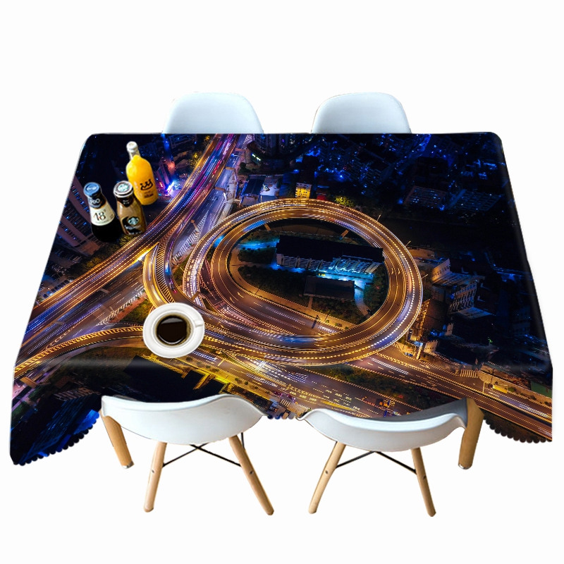

Night Lights - 3D Tablecloth, 140*180cm, 501 Original