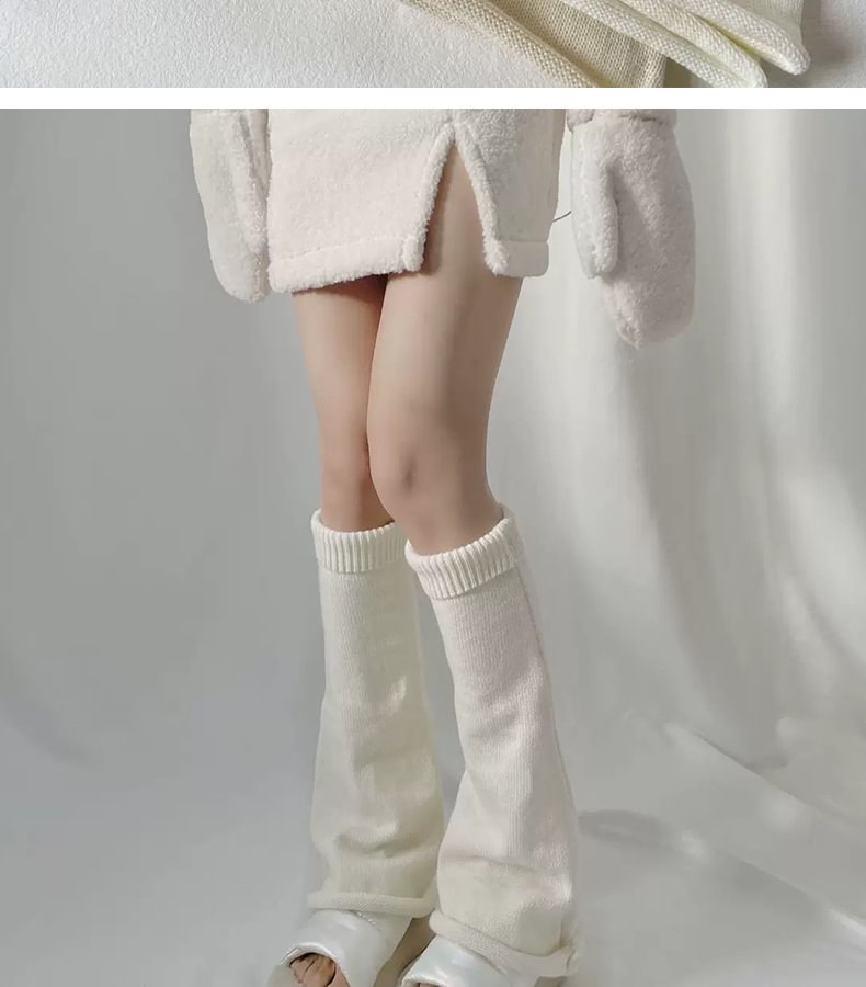 JAPANESE JK FLARED KNIT LEG WARMERS