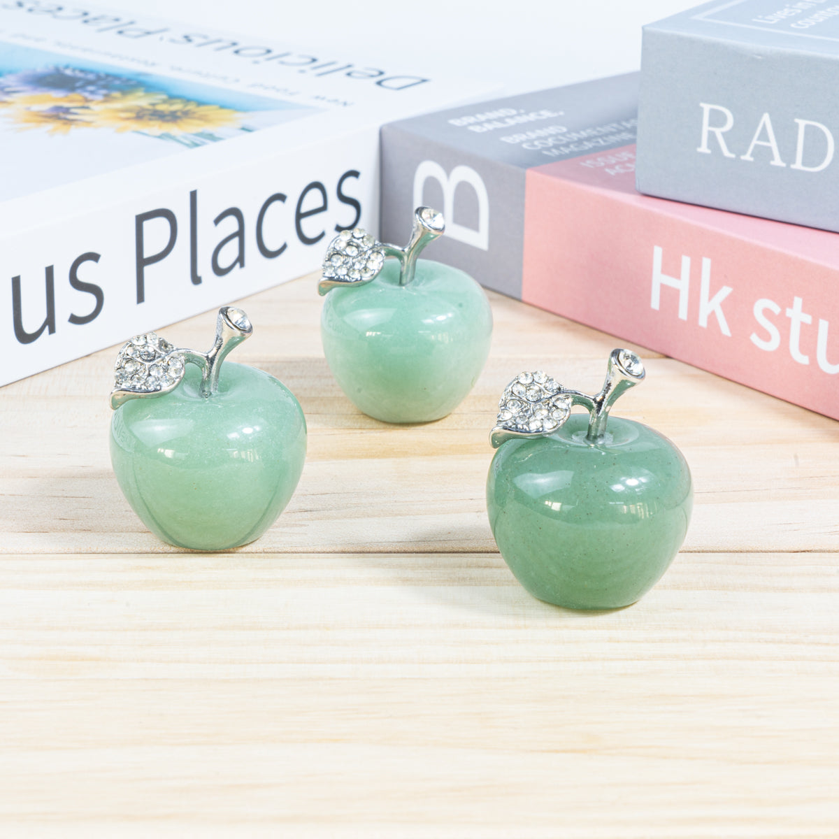 3cm Green Aventurine Apple 