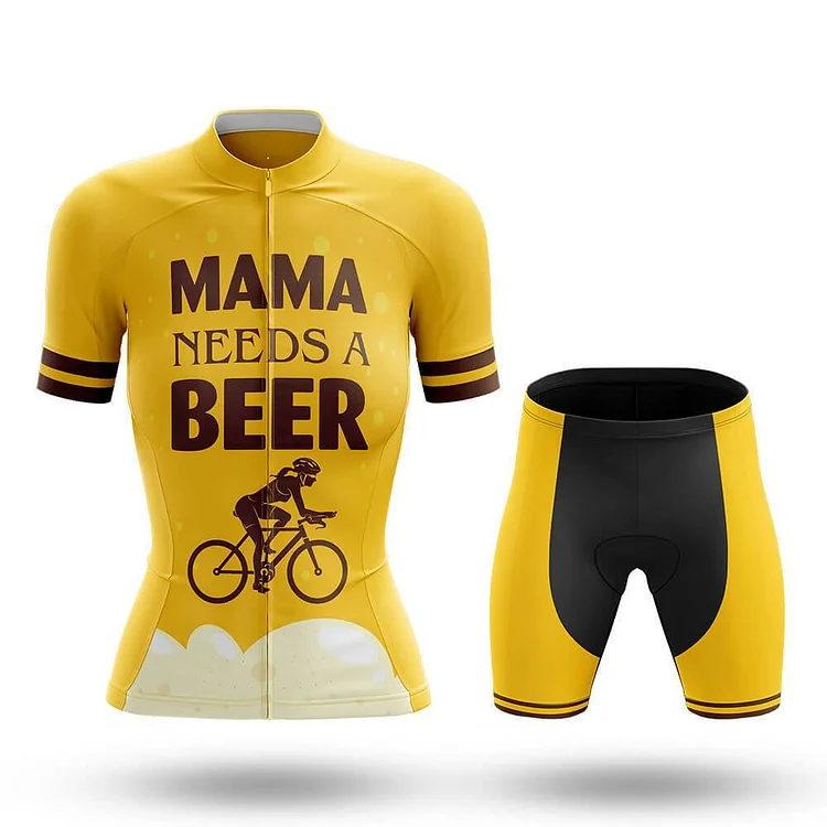 Mama Needs A Beer Women's Short Sleeve Cycling Kit