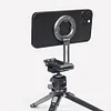 Magnetic Metal Folding Bracket Magsafe Aluminum Alloy Multi-Function Video Desktop Tripod Live Mobile Phone Clip Handheld Portable Selfie Stand Horizontal And Vertical Rotating Aka Base
