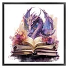 Dragons And Books-14CT Stamped Cross Stitch 50*50cm