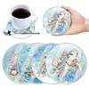 (US Only)4Pcs Acrylic Special Shape Turtle DIY Waterproof Diamond Painting Coaster