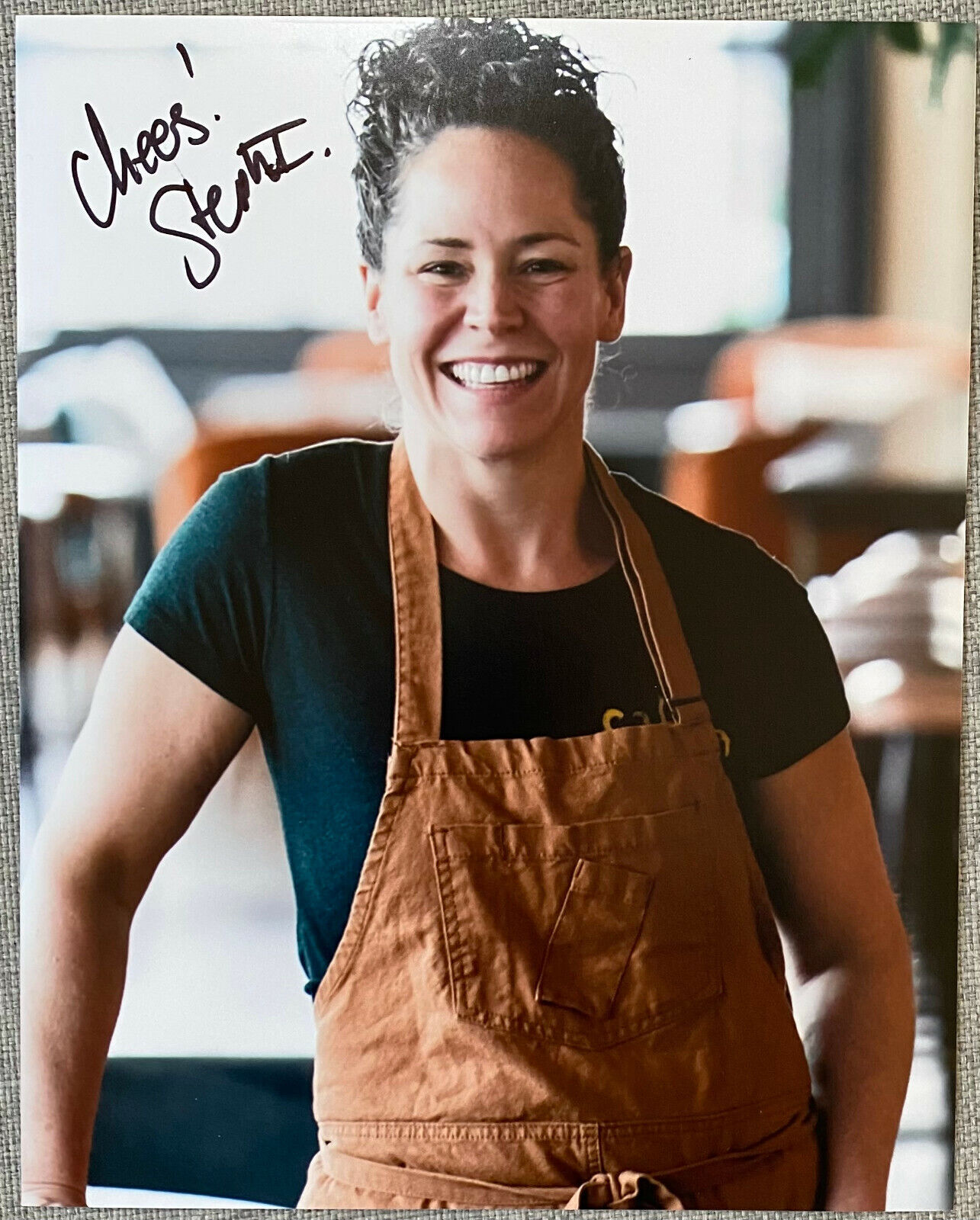 Chef Stephanie Izard Signed IP 8x10 Photo Poster painting Authentic, Girl and the Goat, Top Chef